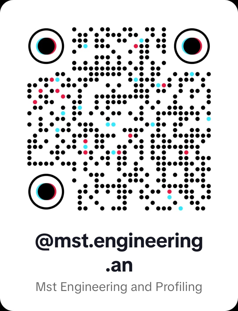 TikTok QR code for MST Engineering and Profiling, @mst.engineering.an